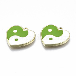 Rack Plating Alloy Enamel Pendants&nbsp;ENAM-T014-02B-RS