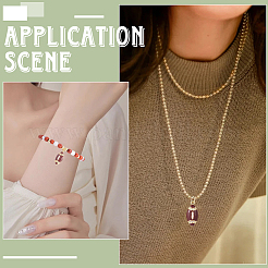 6Pcs Rack Plating Brass Micro Pave Cubic Zirconia Pendants&nbsp;KK-SC0007-84