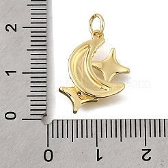 Brass Micro Pave Cubic Zirconia Pendants&nbsp;KK-U072-16G