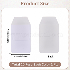 10Pcs 10 Colors Rectangle PVC Pen Bag for Doctor Nurse&nbsp;AJEW-CP0009-33