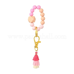 Silicone Beaded Bracelet Keychain&nbsp;KEYC-FS00001