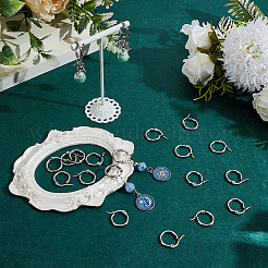 15 Pairs 304 Stainless Steel Hoop Earrings&nbsp;EJEW-SC0002-05