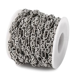 304 Stainless Steel Knot Link Chains&nbsp;CHS-A021-06A-P