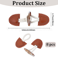 8Pcs Resin Buttons&nbsp;BUTT-GF0004-35