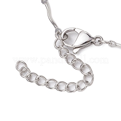 3Pcs 3 Sizes 304 Stainless Steel Wavy Bar Link Chain Macrame Pouch Necklace Making&nbsp;NJEW-JN05065