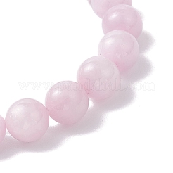 Round Natural Kunzite Beads Stretch Bracelets for Women&nbsp;BJEW-JB12235