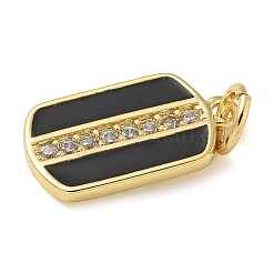 Rack Plating Brass Micro Pave Cubic Zirconia Pendants&nbsp;KK-K392-03G-03