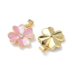 Brass Enamel Pendants&nbsp;KK-C165-03G