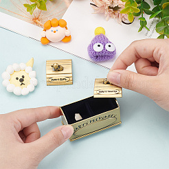 Tibetan Style Alloy My First Curl and My First Tooth Book Keepsake Box&nbsp;ODIS-WH0043-74A