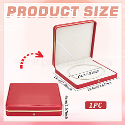 PU Leather Single Necklace Storage Gift Box&nbsp;AJEW-WH0475-08A
