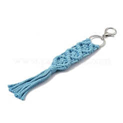 Handmade Macrame Nylon Thread Pendant Decorations&nbsp;HJEW-P019-05P-04