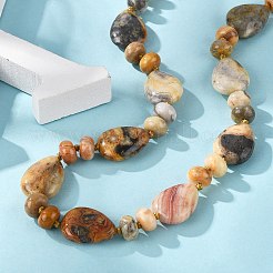 Natural Crazy Agate Beaded Necklaces&nbsp;NJEW-S399-23