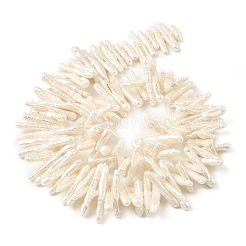 Natural Baroque Keshi Pearl Beads Strands&nbsp;PEAR-B004-03A-01A