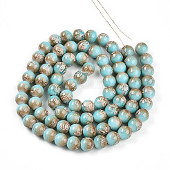 Baking Paint Glass Beads Strands&nbsp;X-DGLA-N008-10mm-05