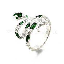 Alloy Enamel Snake Wrap Cuff Rings&nbsp;LS-RJEW-Q014-01S