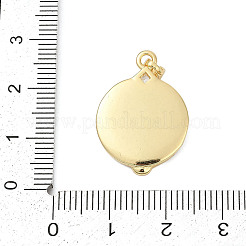 Brass Micro Pave Cubic Zirconia Pendants&nbsp;KK-U068-06G