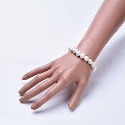 Natural Pearl Beads Stretch Bracelets&nbsp;BJEW-JB04265-02