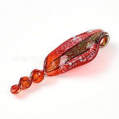 Handmade Gold Sand Lampwork Big Pendants&nbsp;LAMP-T023-09