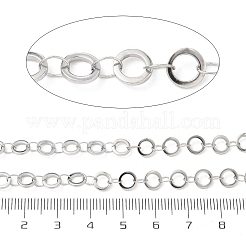 304 Stainless Steel Ring Link Chains&nbsp;CHS-G044-05P-07