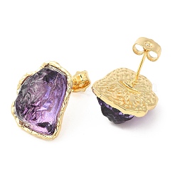 Rack Plating Brass Stud Earring&nbsp;KK-C033-02G