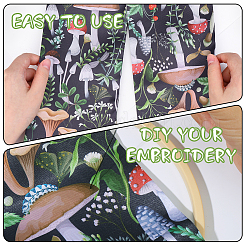 1Pc Mushroom Printed Polyester Wrap Lady Belts&nbsp;AJEW-CP0009-89B