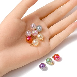 10Pcs UV Plating Acrylic Pendants&nbsp;FIND-YW0002-05