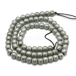 Non-magnetic Synthetic Hematite Beads Strands&nbsp;X-G-K015-6mm-02F