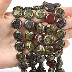 Natural Dragon Blood Jasper Beads Strands&nbsp;G-L648-B02-15mm