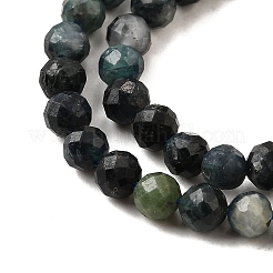 Natural Blue Tourmaline Beads Strands&nbsp;G-G259-D10-4mm