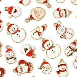 40Pcs Christmas Alloy Enamel Pendants&nbsp;ENAM-FS0004-20