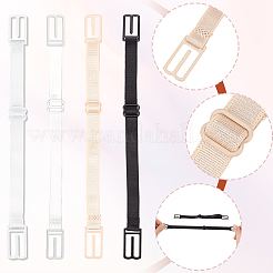 28Pcs 4 Colors Nylon Non-slip Bra Straps&nbsp;AJEW-CY0002-64
