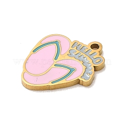 304 Stainless Steel Enamel Pendants&nbsp;STAS-C183-01G