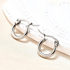 Tarnish Resistant 304 Stainless Steel Hoop Earrings&nbsp;EJEW-F105-36P