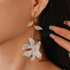 Alloy Rhinestone Stud Earrings for Women&nbsp;FS-WG7EB11-01