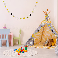 2Pcs Bees Wool Pendant Decoration&nbsp;HJEW-OC00046