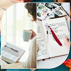 4Pcs 2 Style Alloy Bookmarks&nbsp;AJEW-GF0007-98