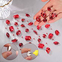 156Pcs 7 Styles Sew on Rhinestone&nbsp;DIY-SP0003-53H
