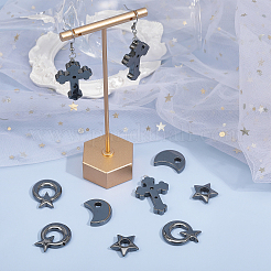 16Pcs 4 Styles Synthetic Non-magnetic Hematite Pendants&nbsp;G-CA0001-77