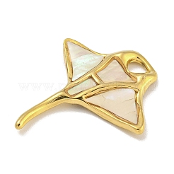 Ion Plating(IP) 304 Stainless Steel Pave Paua Shell Pendants&nbsp;X-STAS-S146-13G