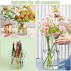 3Pcs 3 Style 201 Stainless Steel Flower Arrangement Insert Lids&nbsp;FIND-WH0260-29