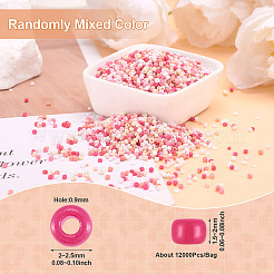 Opaque Glass Round Seed Beads&nbsp;GLAA-TAC0025-07A-04