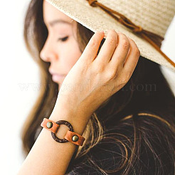 200Pcs 2 Colors Dyed Wood Jewelry Findings Coconut Linking Rings&nbsp;COCO-CD0001-01