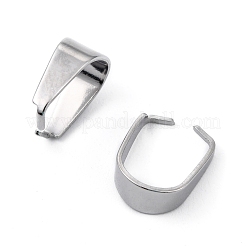 Tarnish Resistant 304 Stainless Steel Snap on Bails&nbsp;STAS-R048-10x7mm