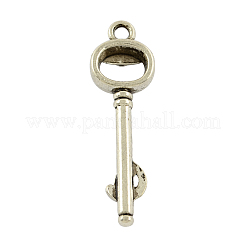Tibetan Style Alloy Skeleton Key Pendants&nbsp;TIBEP-20586-AS-LF