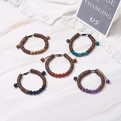 Adjustable Braided Bead Bracelets&nbsp;BJEW-JB07017