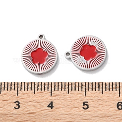 304 Stainless Steel Enamel Charms&nbsp;STAS-M102-23P-03