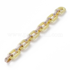 Handmade Opaque Acrylic Cable Chains&nbsp;AJEW-JB00890