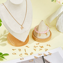 26Pcs 26 Styles Letter A~Z Brass Pendants&nbsp;PALLOY-HS00024