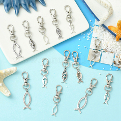 20Pcs 5 Style Alloy Pendant Decorations&nbsp;HJEW-YW00224