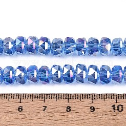 Electroplate Transparent Glass Beads Strands&nbsp;EGLA-N022-04A-D08
